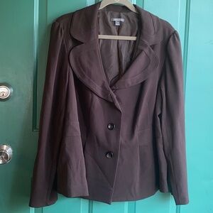 Apt 9 ladies size 20 brown blazer jacket sport coat